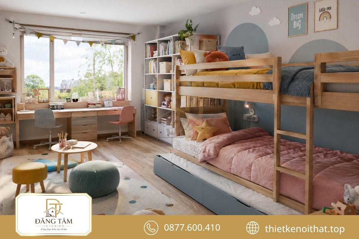Hai dạng giường giúp tối ưu diện tích ngủ dành cho trẻ nhỏ