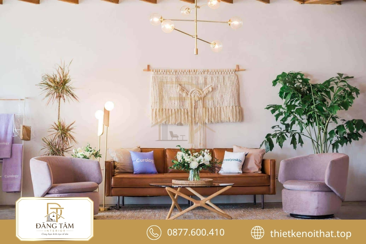 Layering vừa đủ giúp phòng Bohemian giàu chiều sâu mà vẫn giữ sự thoáng