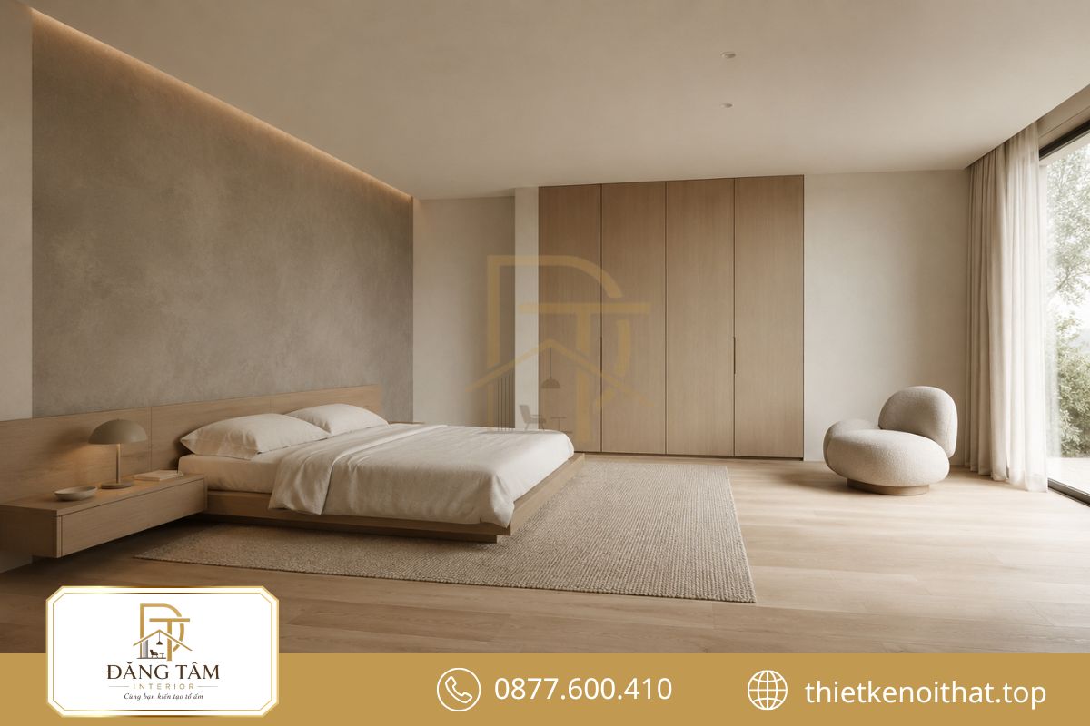 Phong cách tối giản tạo cảm giác thư thái và giảm chi tiết dư thừa