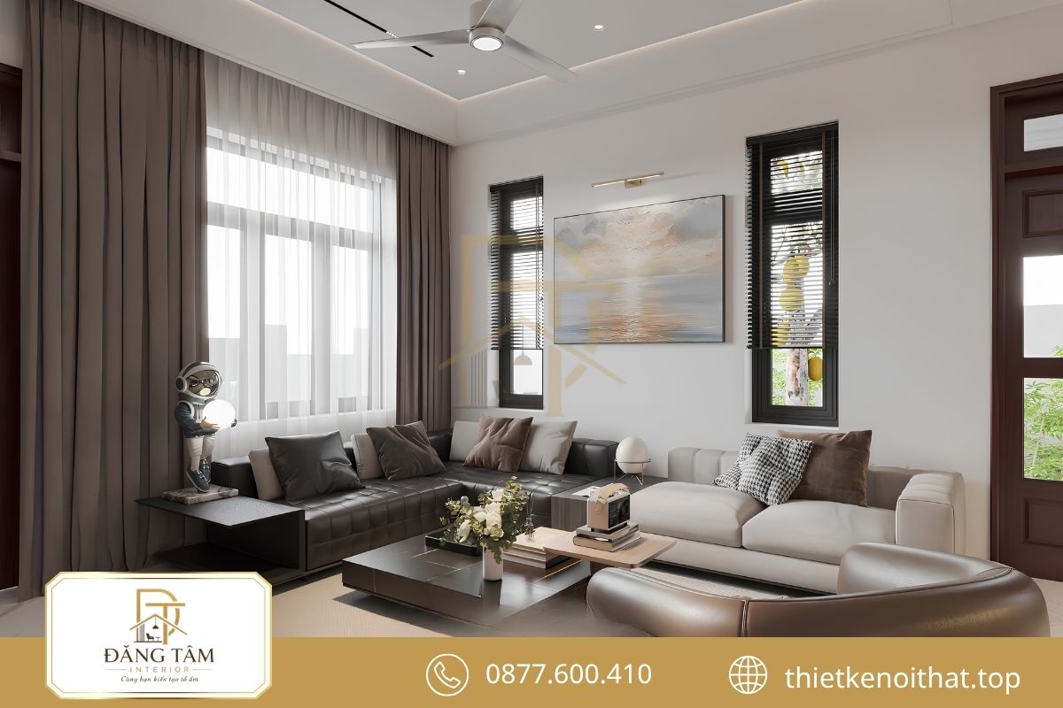 Mẫu thiết kế căn hộ 2 phòng ngủ hiện đại, trẻ trung và tiện nghi 