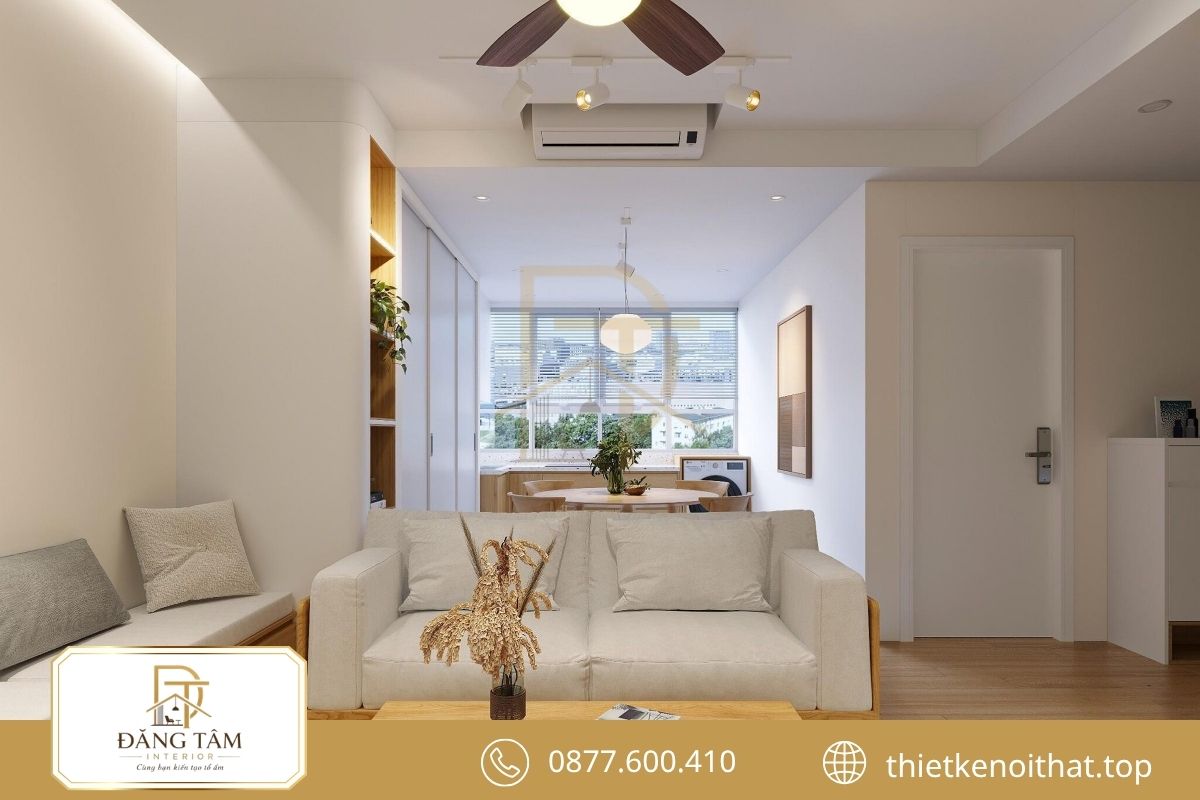Căn hộ 2 phòng ngủ tối giản với nội thất gọn gàng, tinh tế 