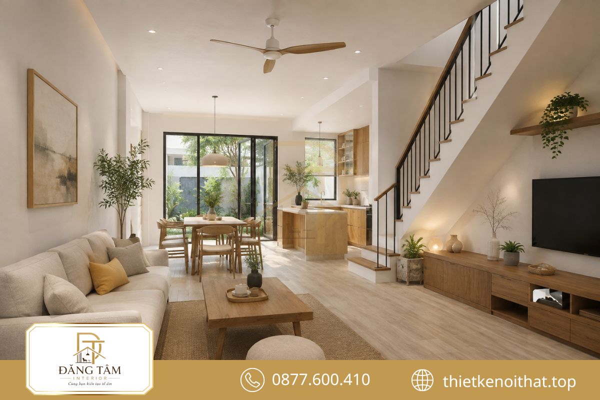 Thiết kế nhà phố nhỏ diện tích từ 60 – 70m2 cho gia đình đa thế hệ