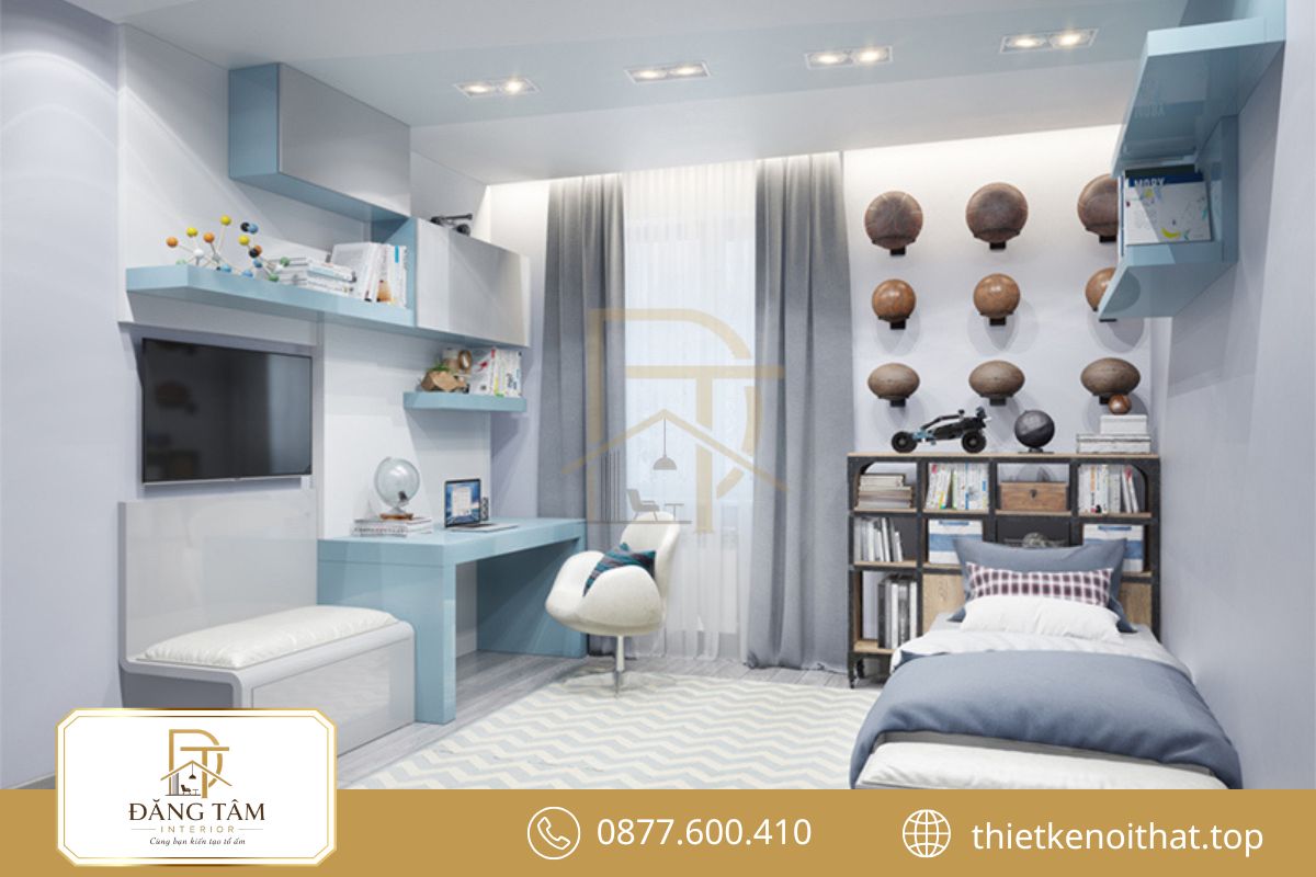 Phòng ngủ nhỏ vẫn tiện nghi nhờ nội thất đa năng thông minh