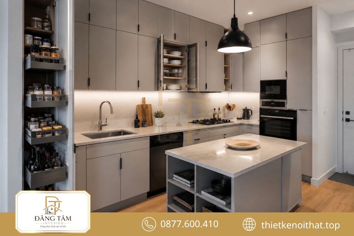 Hệ tủ thông minh giúp sửa nhà chung cư tăng đáng kể khả năng lưu trữ