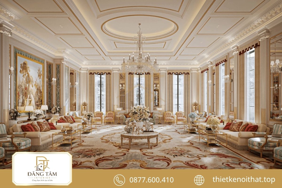 Phong cách Classic nổi bật với vẻ sang trọng, bề thế và đối xứng 
