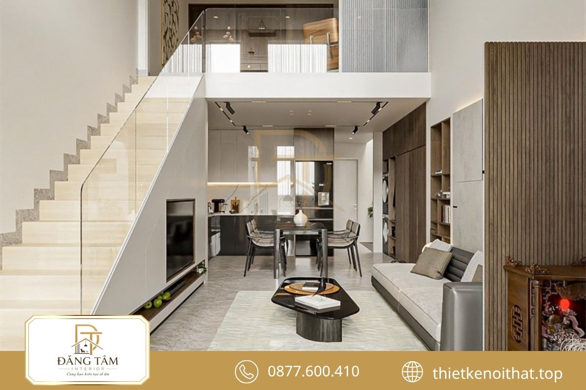 Không gian tối giản tạo cảm giác nhà ống rộng thoáng 