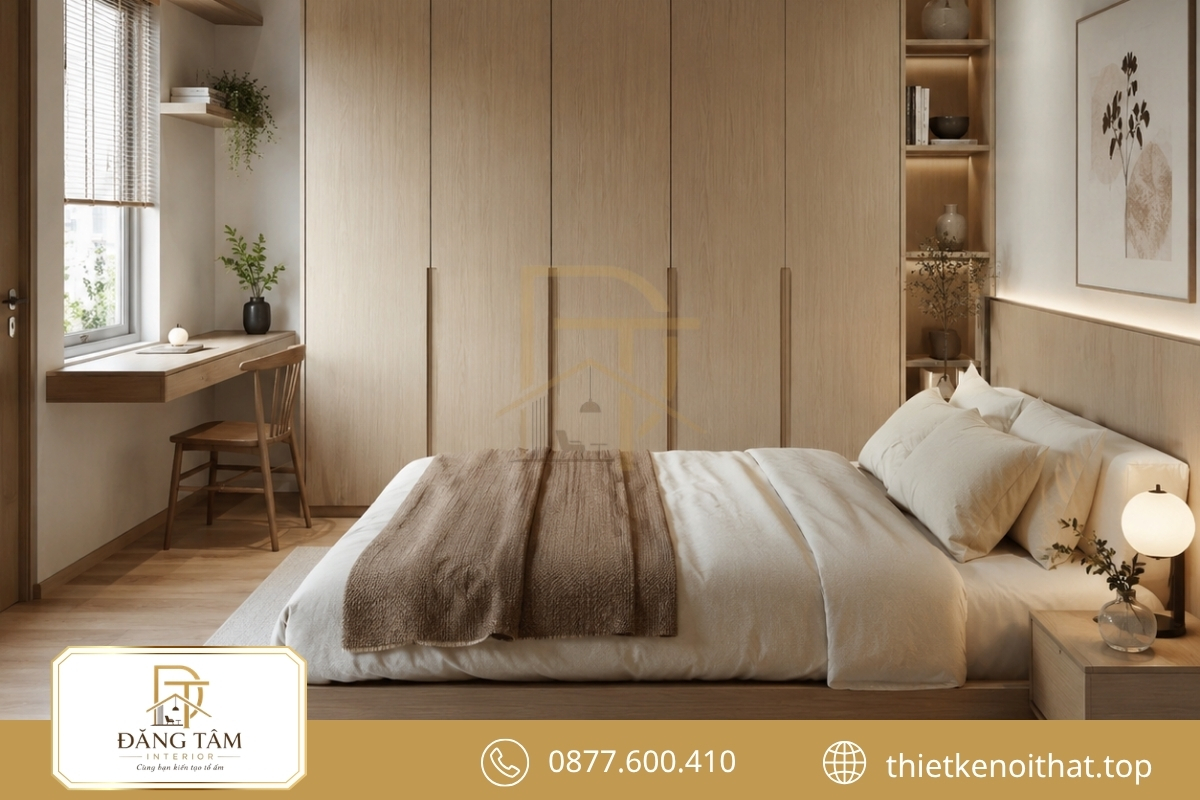 Tủ quần áo kịch trần tăng sức chứa và giữ không gian gọn gàng