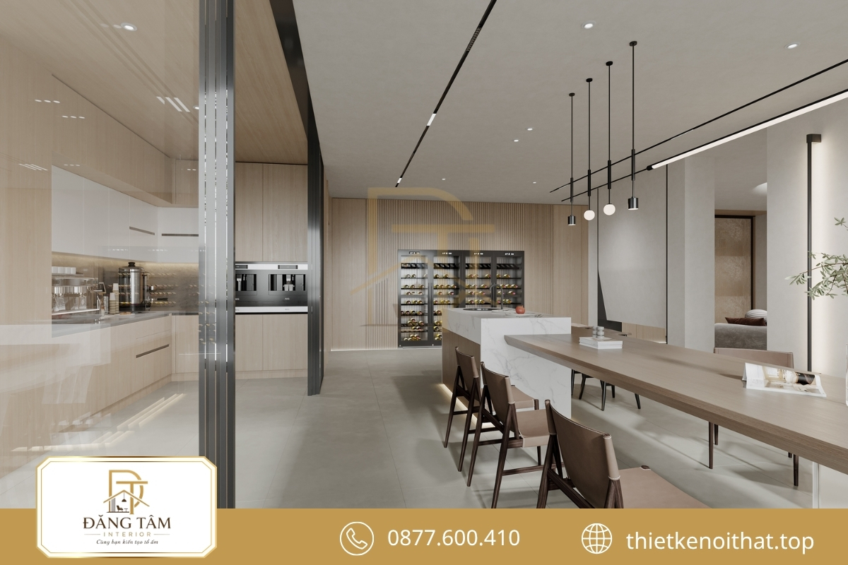 Pantry mini tiện nghi phù hợp không gian văn phòng 35m2 