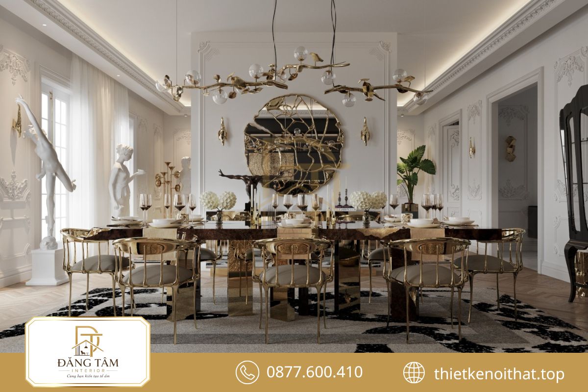 Penthouse phong cách Pháp tạo dấu ấn qua tỷ lệ lớn và nghệ thuật