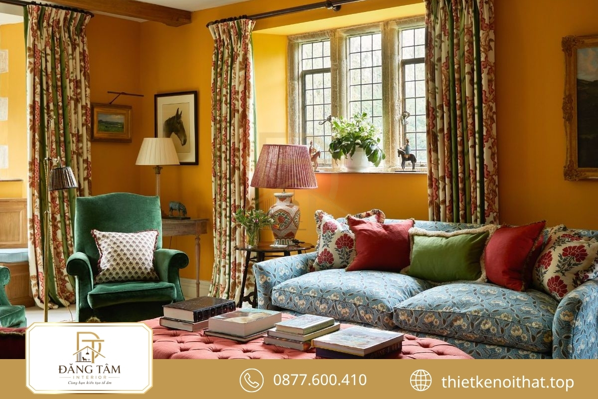 Country cổ điển lưu giữ vẻ đẹp truyền thống qua nội thất giàu dấu ấn