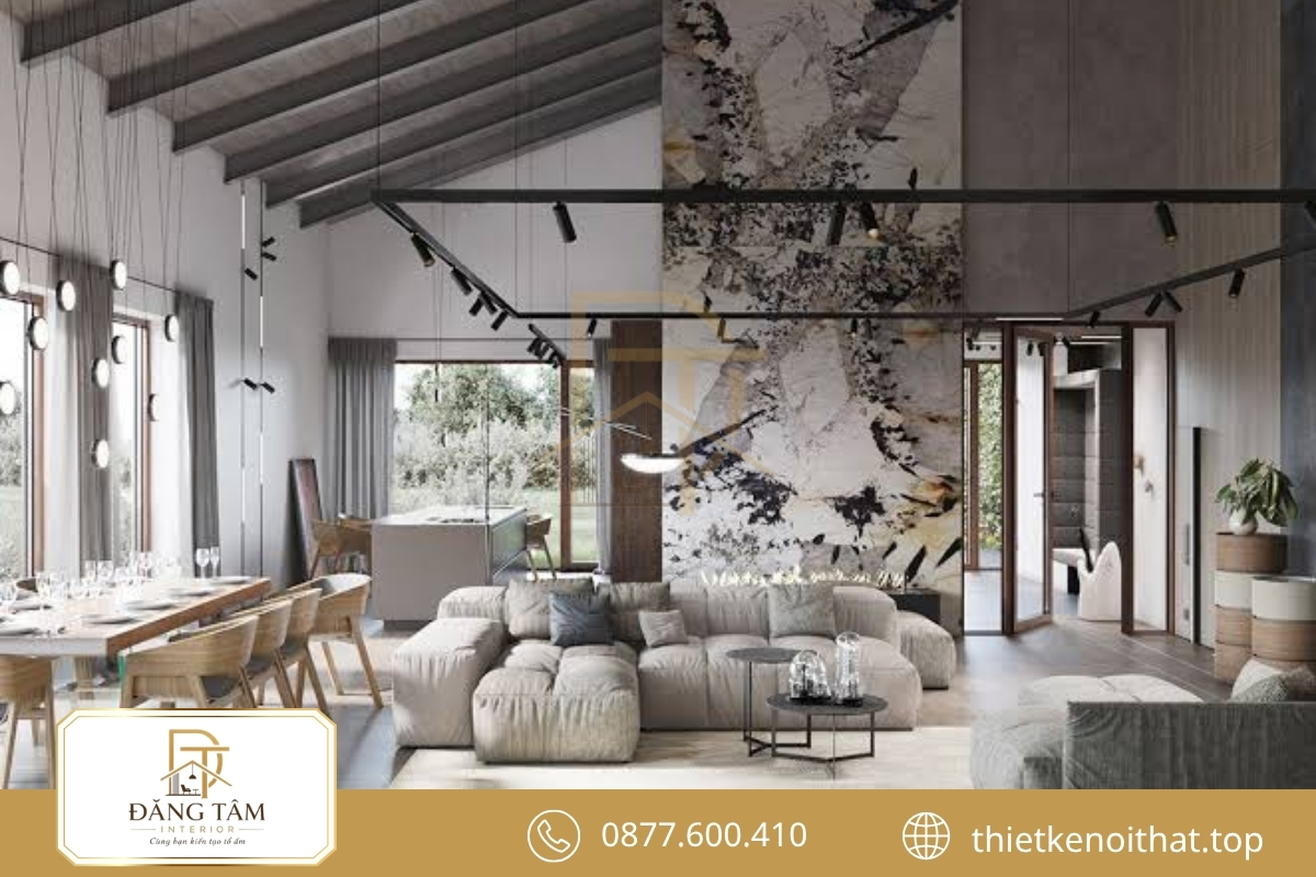Country hiện đại tinh giản đường nét nhưng vẫn duy trì cảm giác gần gũi