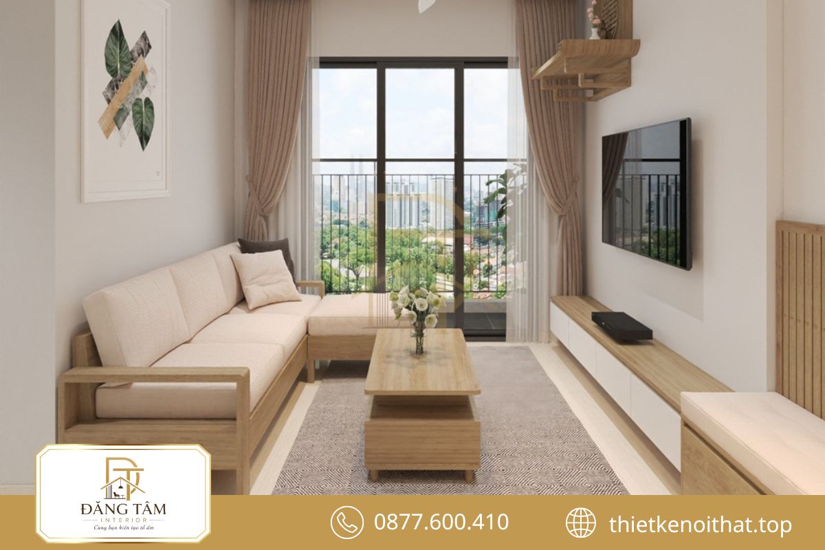 Đường nét dứt khoát làm nổi bật tinh thần hiện đại trong phòng khách