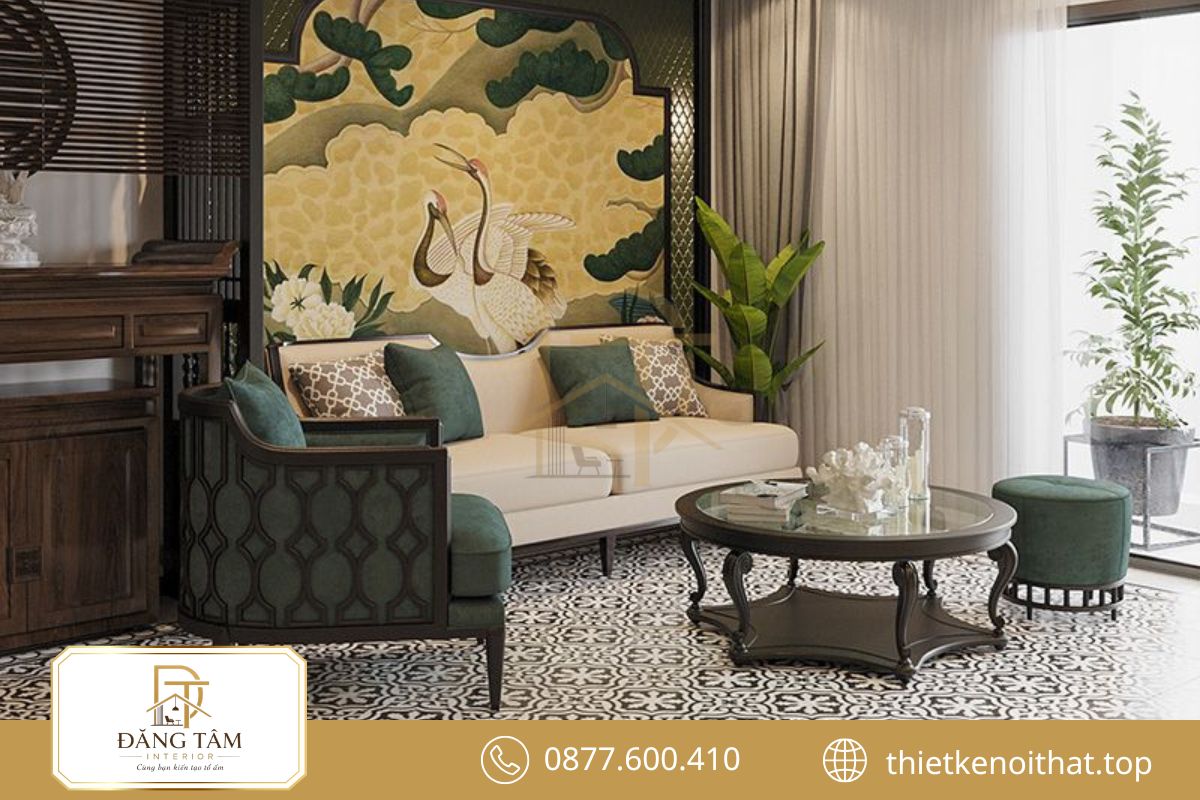 Thiết kế nội thất phong cách với vật liệu mộc làm rõ tinh thần Indochine
