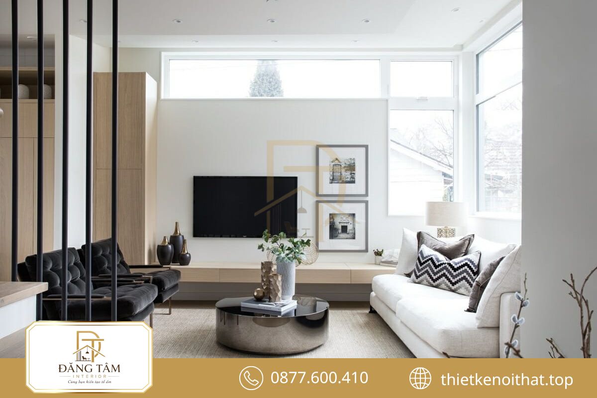 Khoảng trống rộng và nội thất tinh giản tạo nét đặc trưng Minimalism