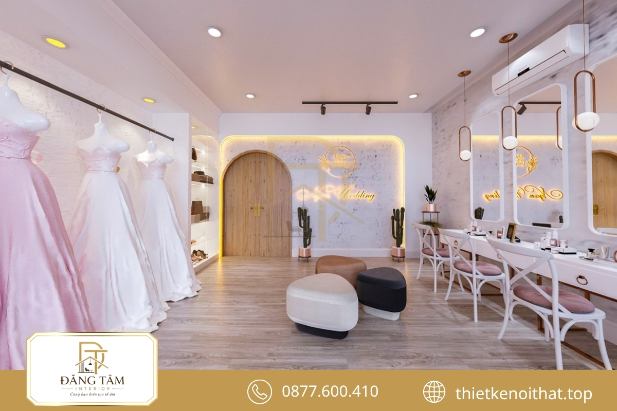 Phong cách studio váy cưới đồng bộ tạo bản sắc thương hiệu dễ nhận diện