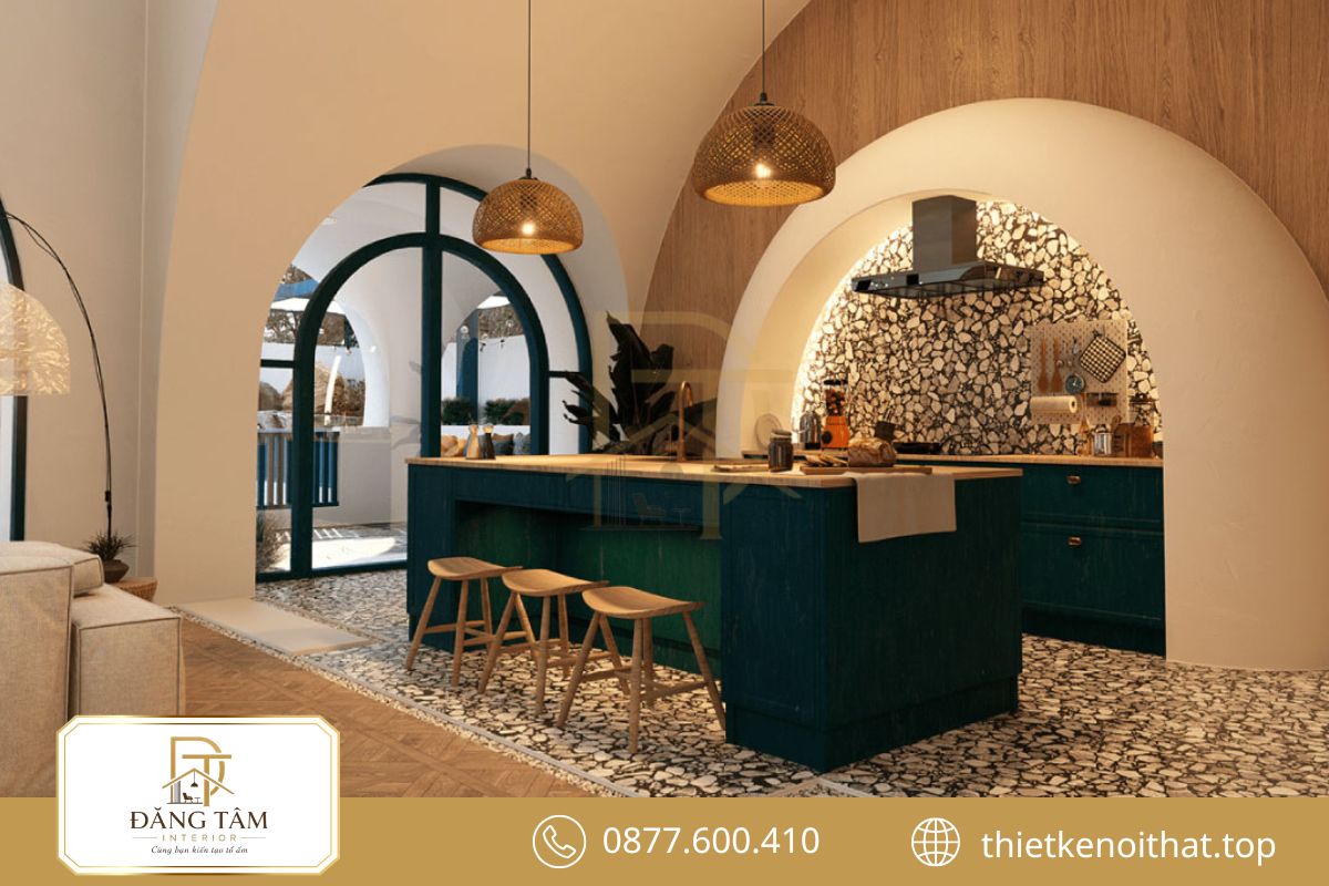 Phong cách thiết kế nội thất Địa Trung Hải gợi cảm giác nghỉ dưỡng gần biển