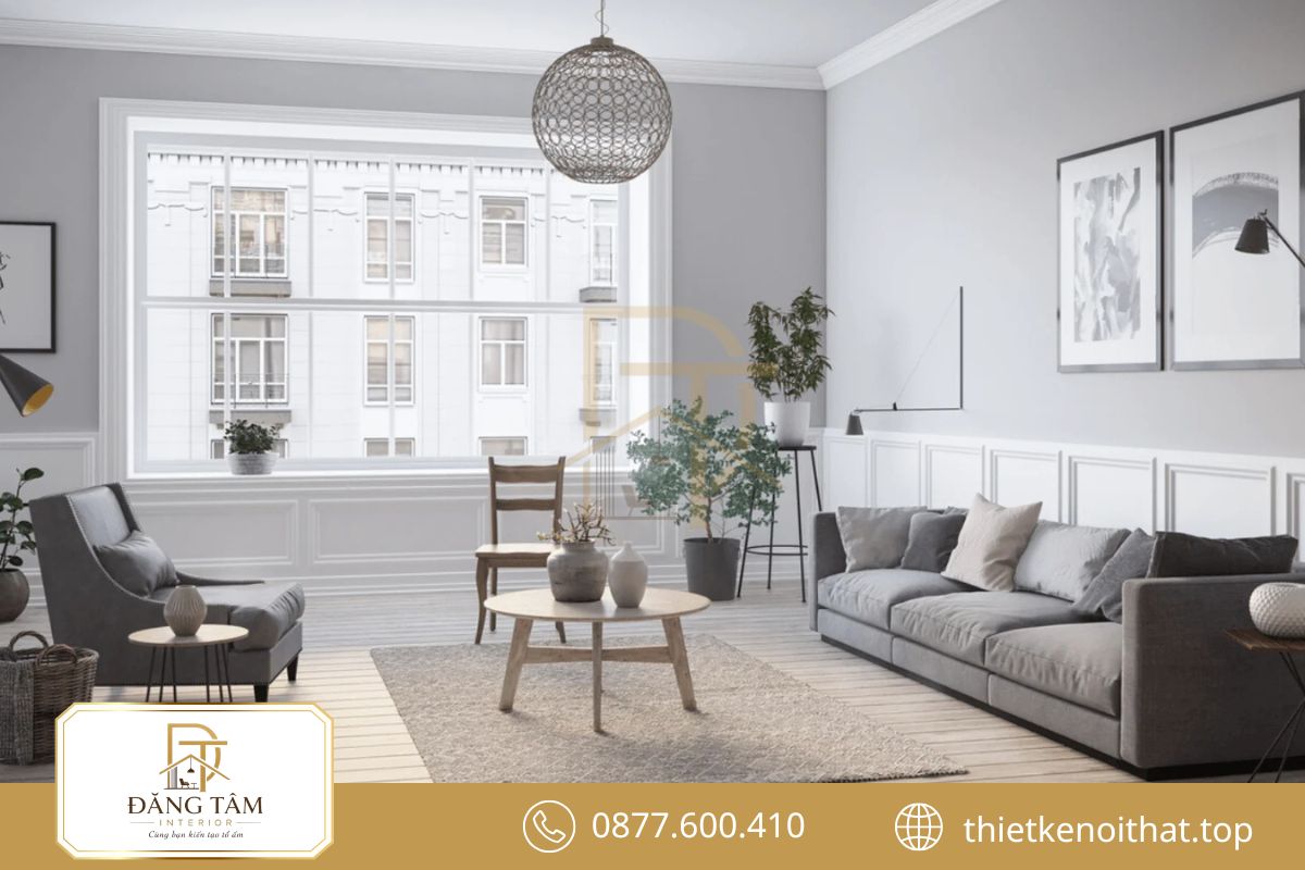 Thiết kế phong cách nội thất tối giản tập trung công năng, tỷ lệ và sự cân bằng của không gian