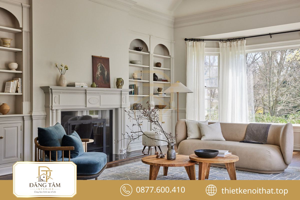 Transitional dung hòa vẻ truyền thống cùng đường nét hiện đại trong không gian sống
