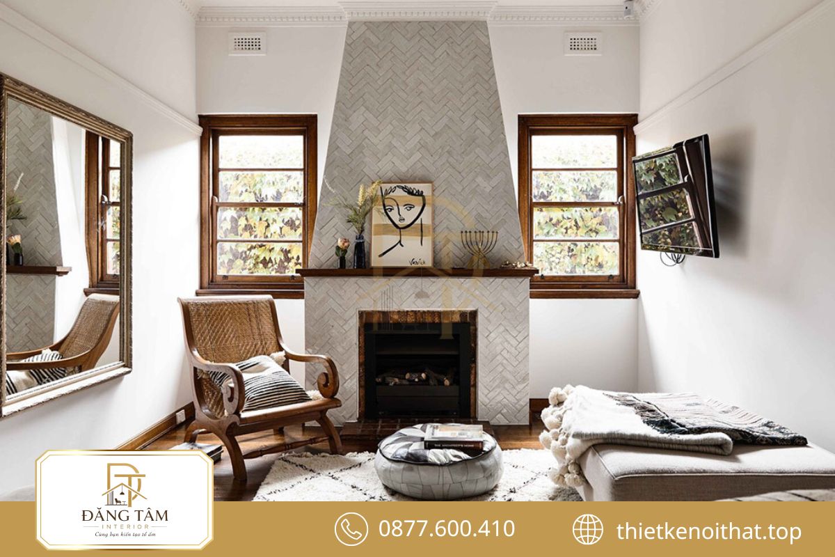 Vintage gợi nét hoài niệm qua đồ nội thất cũ và bảng màu dịu