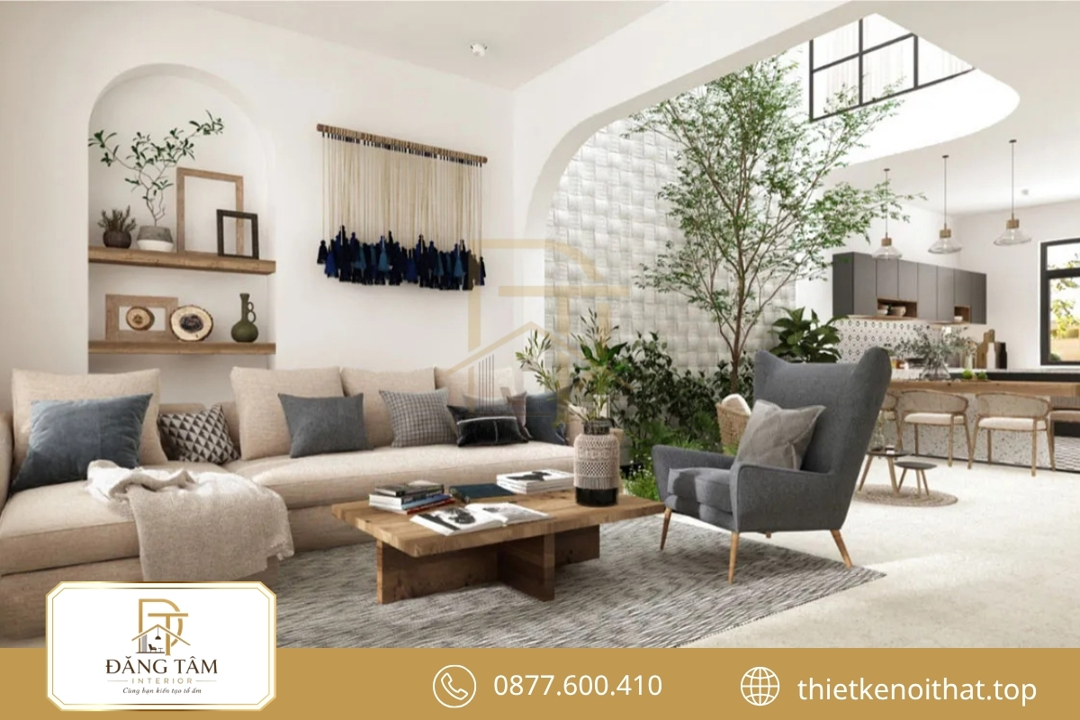 Phòng khách phong cách nội thất Baroque sang trọng với sofa lớn, đèn chùm và phào chỉ tinh xảo