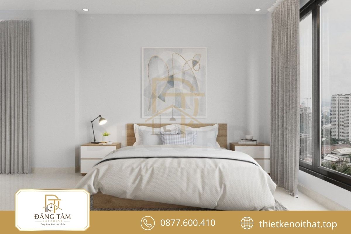 Minimalism giảm đồ rời để giữ không gian nghỉ ngơi nhẹ và thoáng