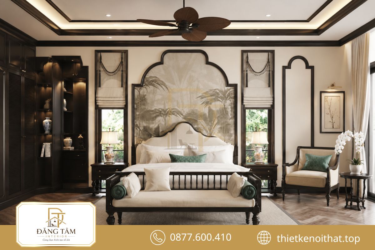 Indochine chọn lọc họa tiết Á Đông để tạo chiều sâu mà vẫn thanh thoát