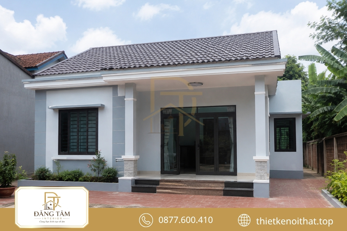Sửa nhà cấp 4 100m2 mức cơ bản với hạng mục sơn sửa nhẹ 