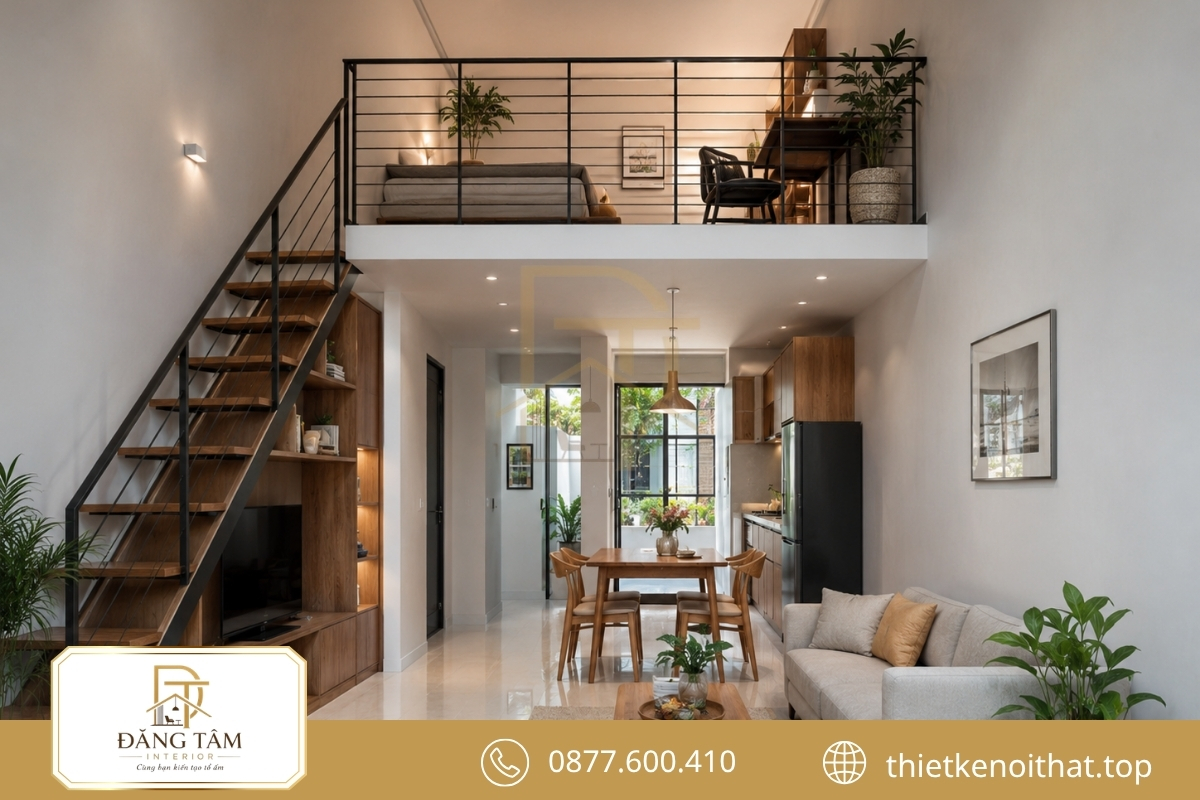 Cải tạo nhà cấp 4 thành nhà có gác lửng để mở rộng diện tích sinh hoạt