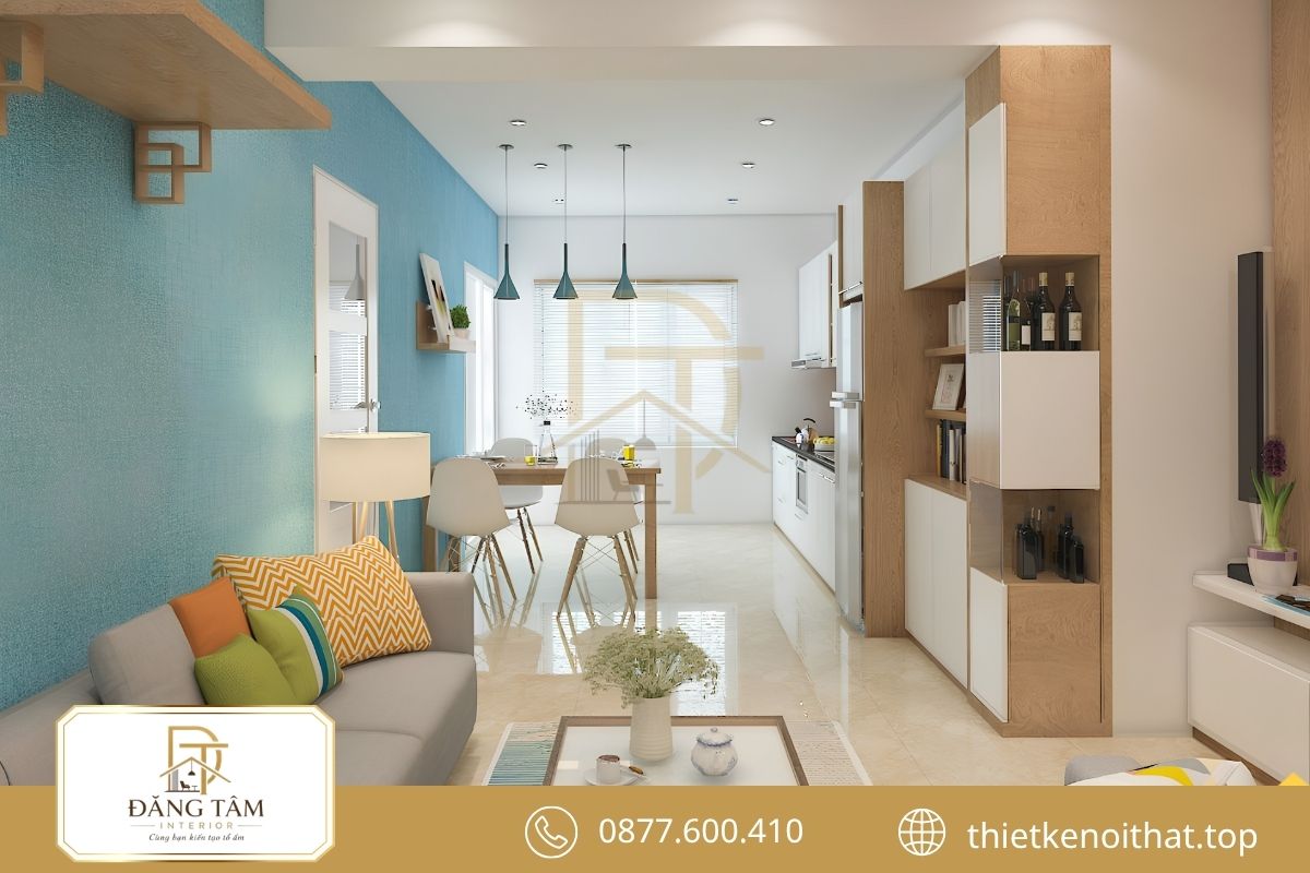 Bố trí nội thất chung cư 1 phòng ngủ tránh chật chội, thiếu sáng 