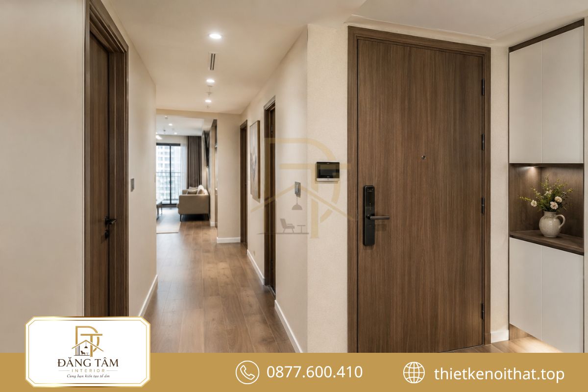 Chi tiết hoàn thiện chỉn chu giúp sửa nhà chung cư đẹp giữ tổng thể đồng nhất