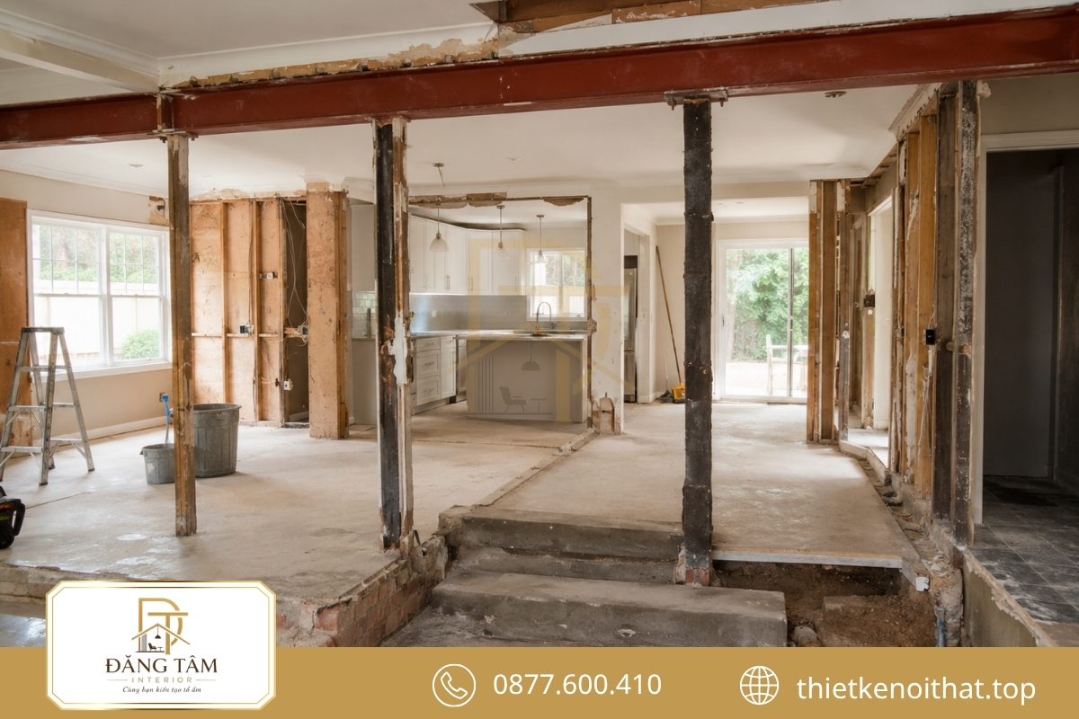 Thay đổi kết cấu và công năng khiến chi phí sửa nhà 100m2 tăng 