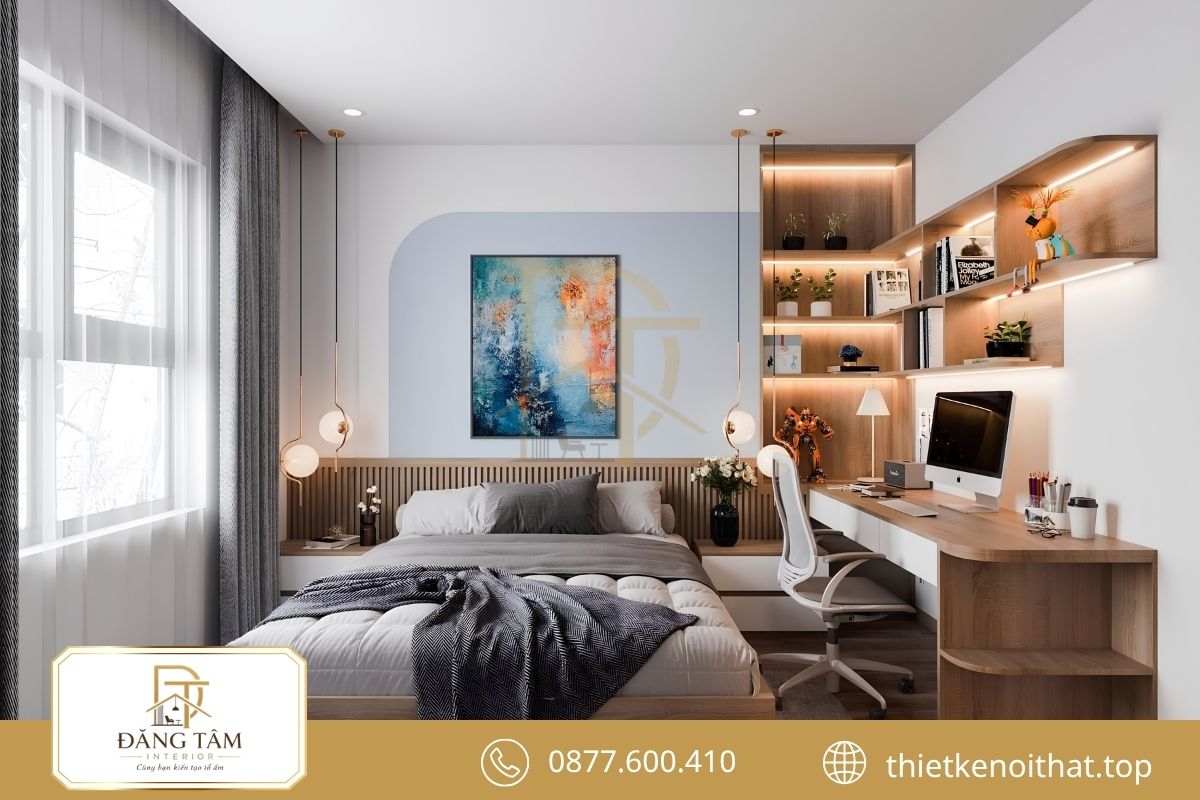 Thiết kế căn hộ 3 phòng ngủ tiện nghi cho gia đình hai con 