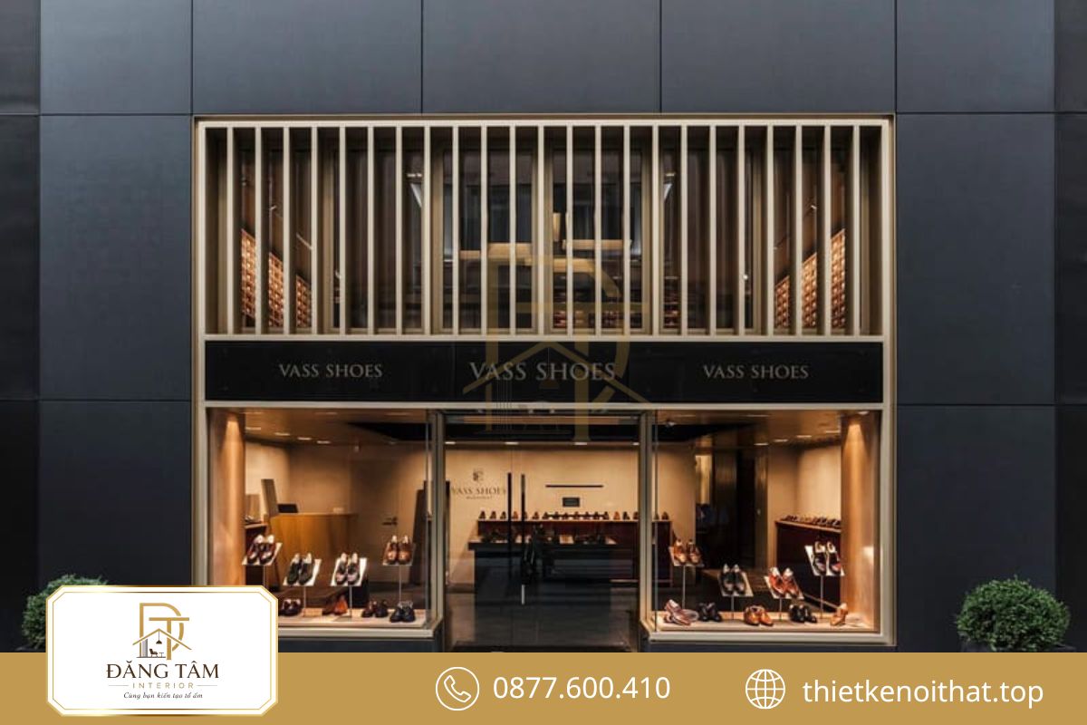Mặt tiền nổi bật gi&uacute;p showroom tăng khả năng nhận diện ngay từ b&ecirc;n ngo&agrave;i