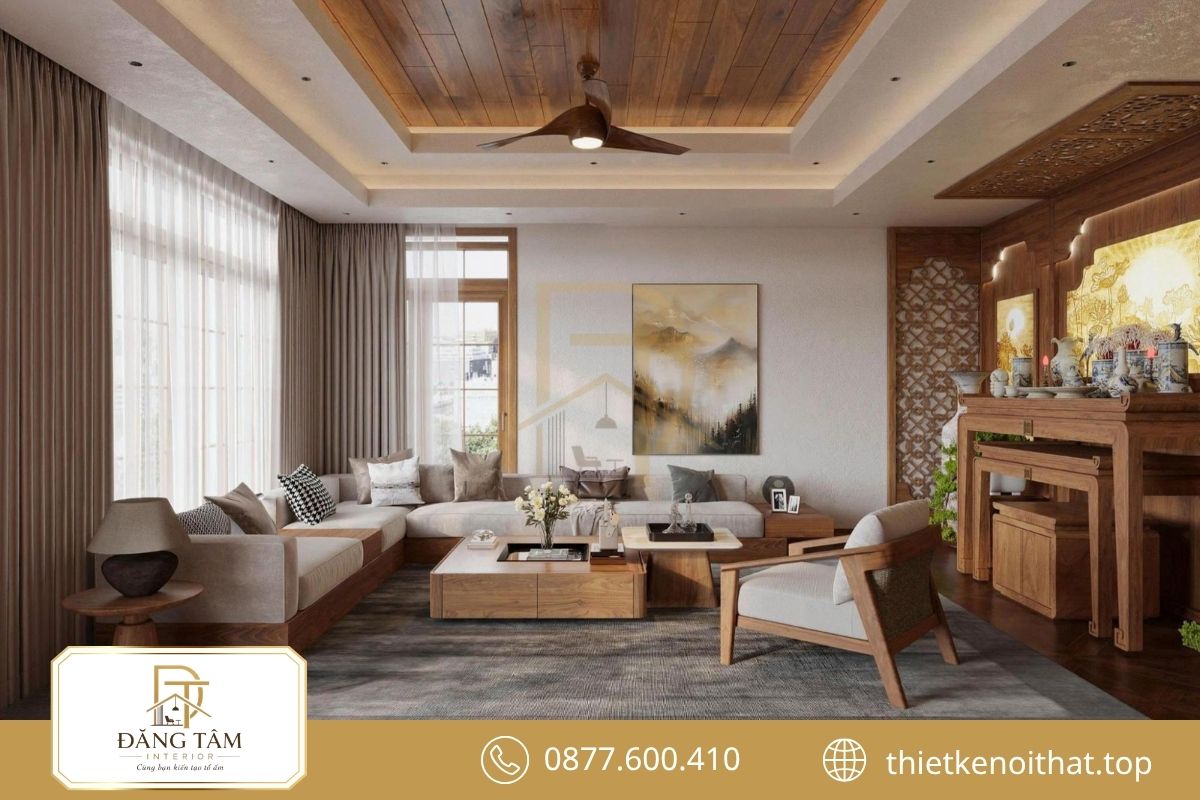 Thiết kế nội thất biệt thự phân chia khu chức năng hợp lý
