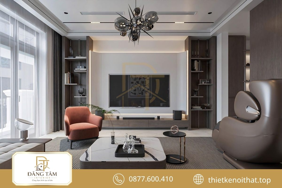 Thiết kế nội thất căn hộ 2 phòng ngủ sang trọng, tinh tế 