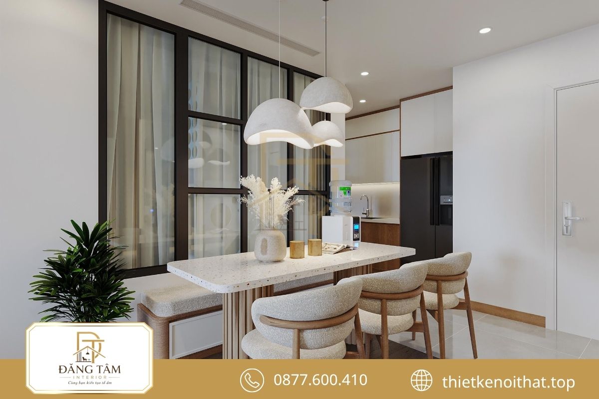 Nội thất chung cư 1 phòng ngủ Scandinavian thoáng sáng và ấm áp 