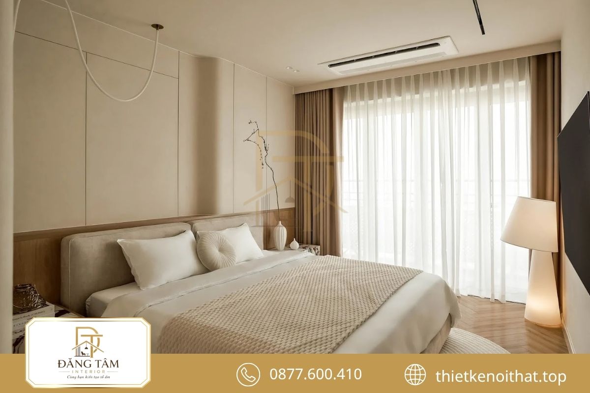 Thiết kế căn hộ 1 phòng ngủ Wabi Sabi mộc mạc và thư giãn 