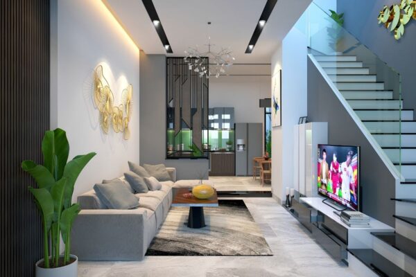 thiết kế nội thất nhà ống 1 tầng