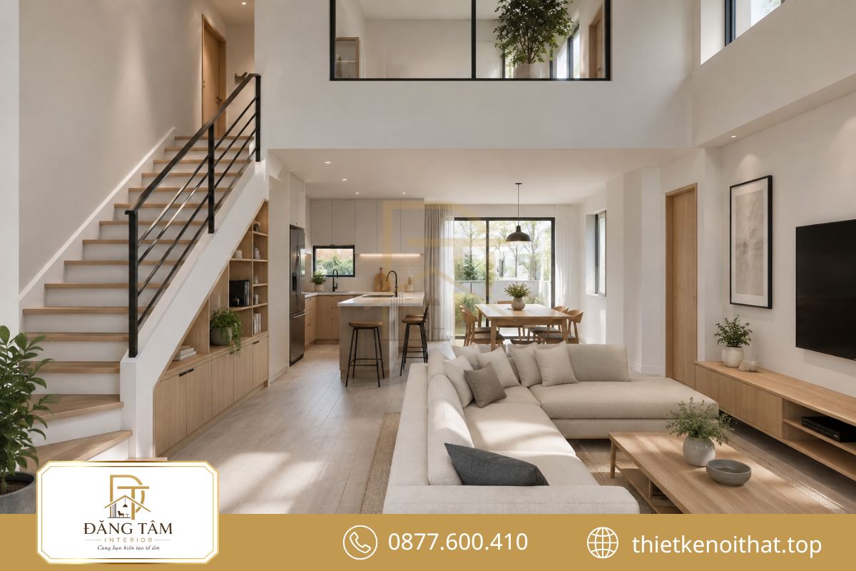 Diện tích bảy mươi mét vuông đáp ứng tốt gia đình trẻ