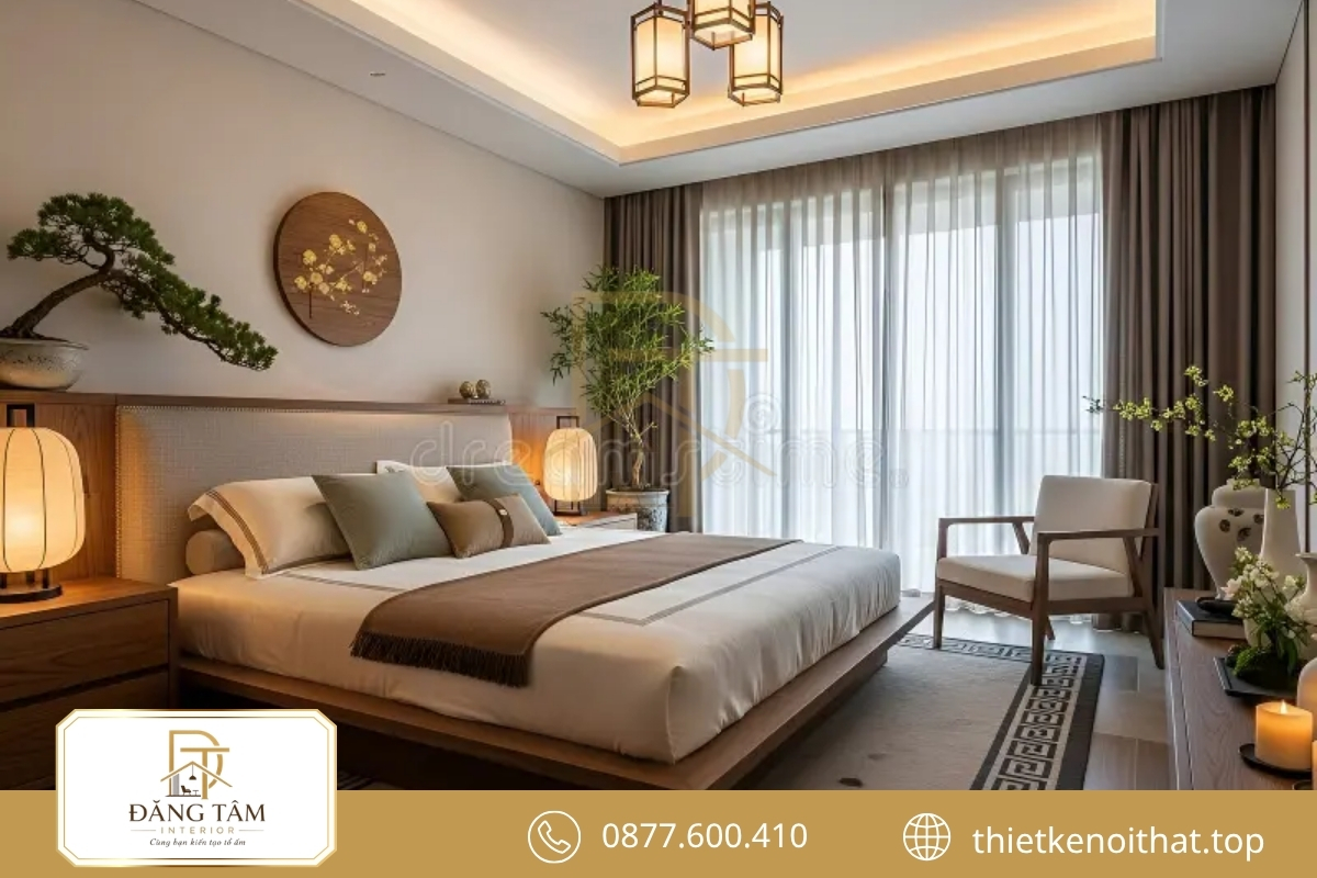 Gỗ sáng và nội thất thấp tạo không gian Nhật Bản nhẹ nhàng 