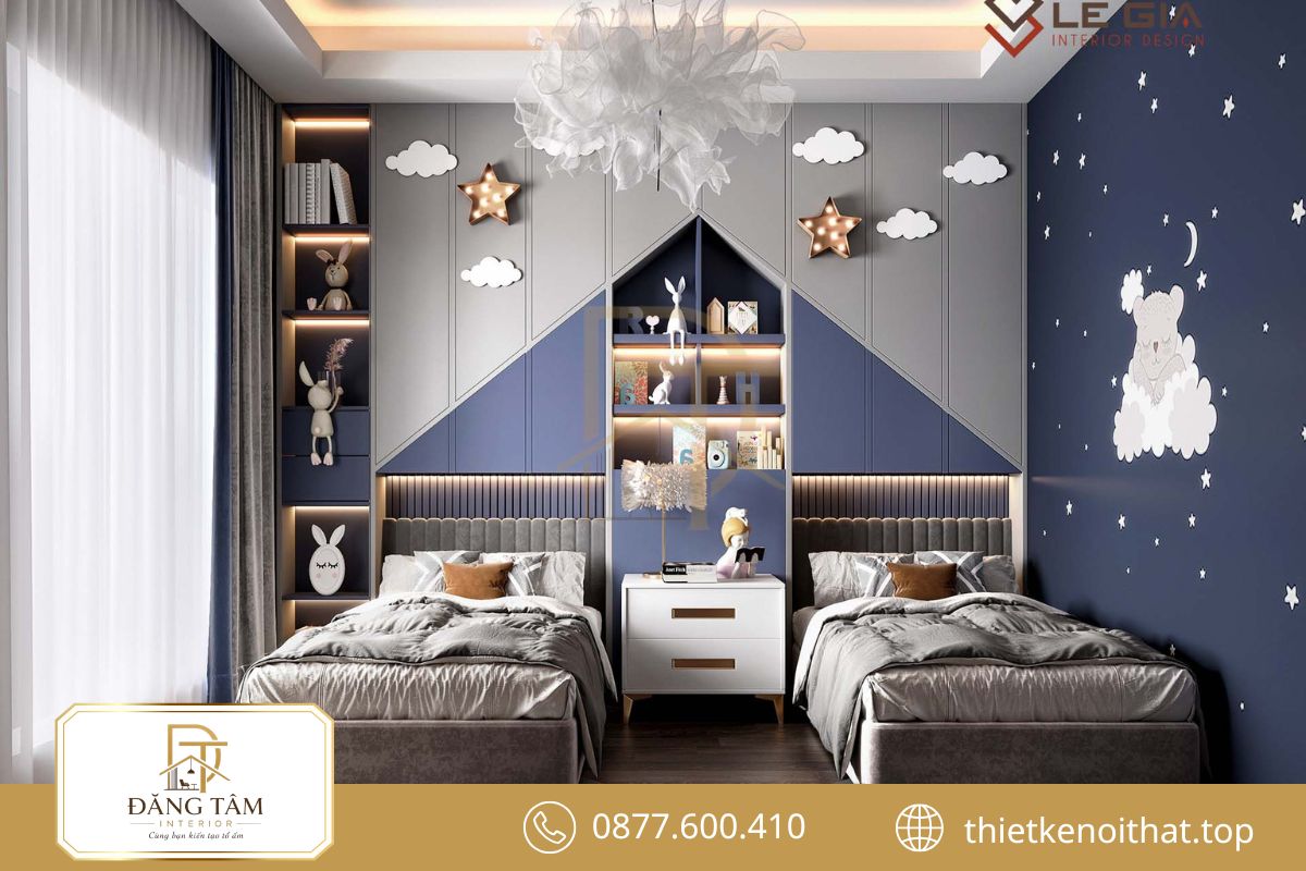 Thiết kế nội thất phòng ngủ cho trẻ em đồng hành cùng quá trình trưởng thành