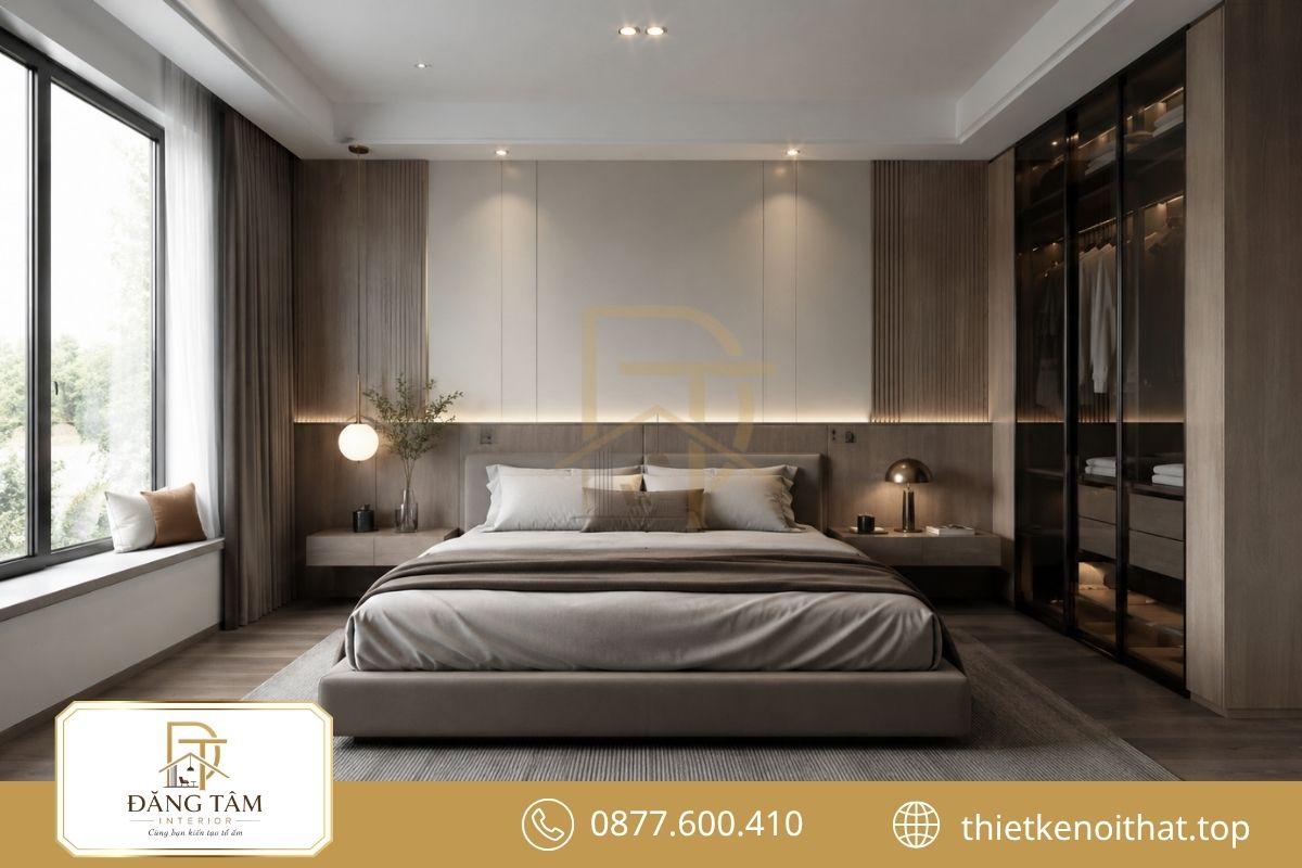 Đường nét tinh gọn tạo dấu ấn hiện đại cho không gian nghỉ ngơi