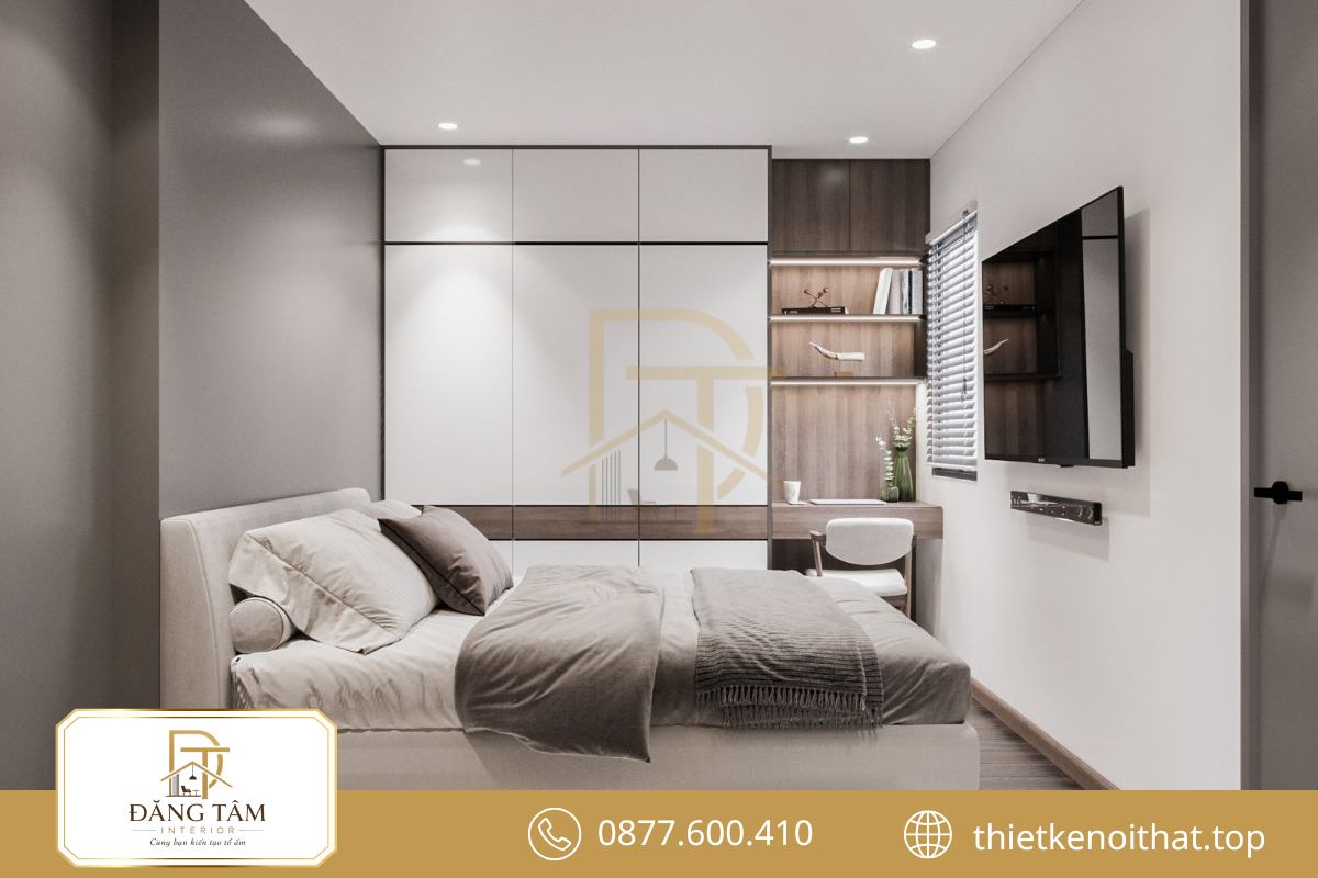 Nội thất đa năng giúp phòng ngủ nhỏ duy trì vẻ gọn gàng thông thoáng