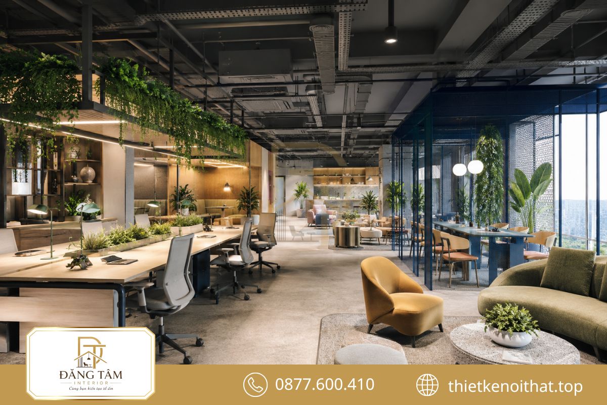 Dịch vụ thiết kế nội thất văn phòng tạo môi trường co-working tiện dụng, linh hoạt