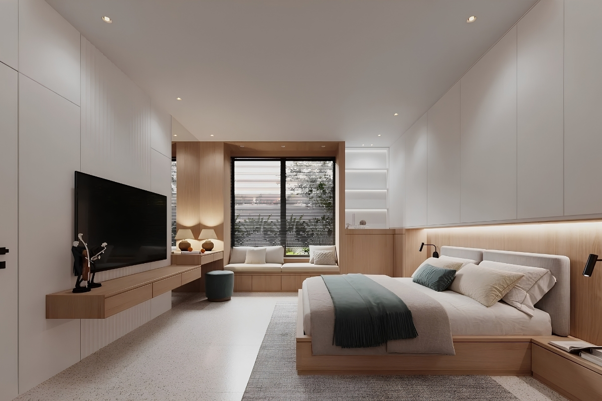 Mẫu Thiết Kế Phòng Ngủ 16m2 Cân Bằng Thẩm Mỹ Và Công Năng