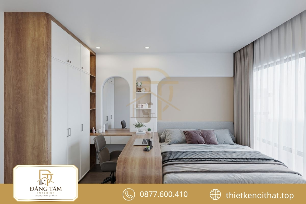 Thiết kế phòng ngủ 18m2 thể hiện rõ phong cách và nhu cầu sử dụng 
