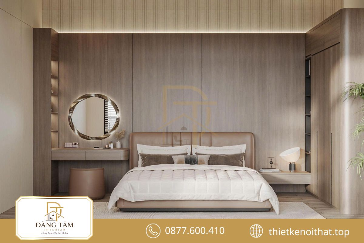 Phong cách hiện đại kết nối các khu chức năng bằng đường nét gọn và liền