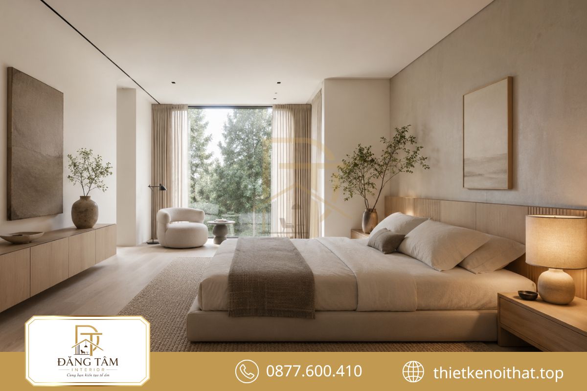 Nội thất tối giản giữ khoảng thở rộng nhưng vẫn tạo điểm nhấn vừa đủ