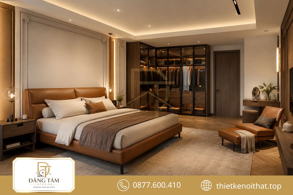 Diện tích 25m2 cân bằng khu nghỉ ngơi và tiện ích cá nhân