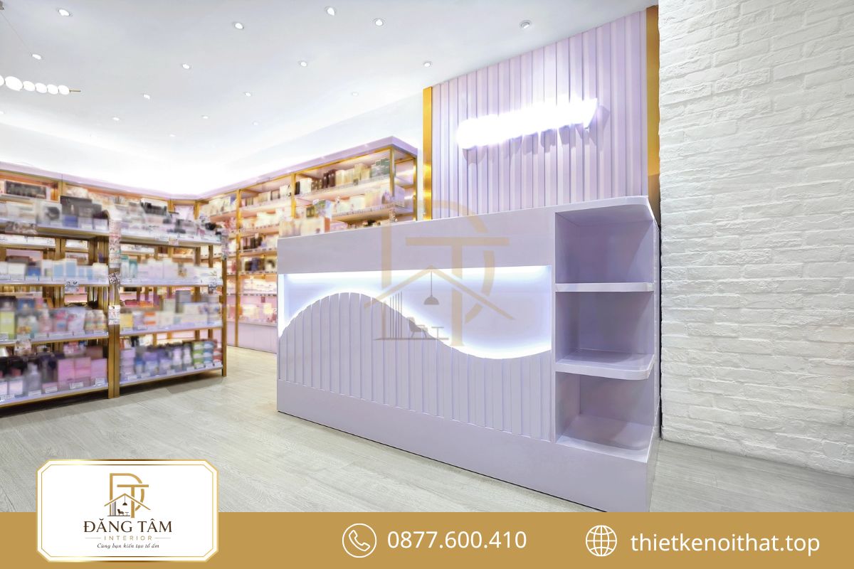 Thiết kế quầy thu ngân thuận tiện